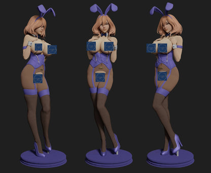 Bunny Girl STL Fichier Impression 3D Fichier STL numérique Anime Personnage féminin 0069
