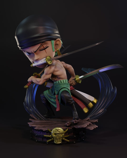 Zoro Figura en miniatura Archivo STL Impresión 3D Archivo STL digital Anime One Piece Personaje 0030