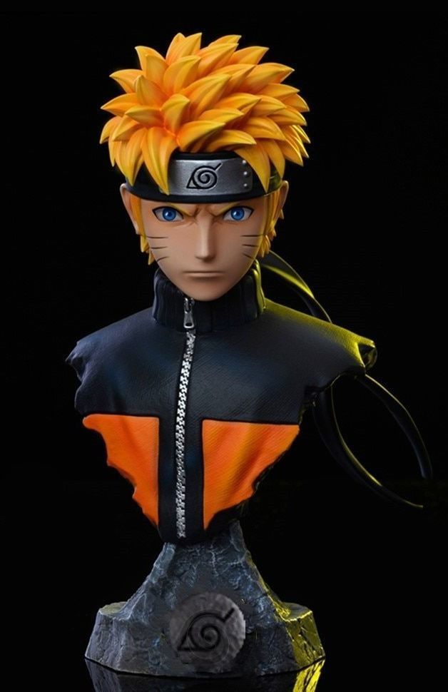 Naruto Busto Archivo STL Impresión 3D Figura de anime digital Archivo STL S011